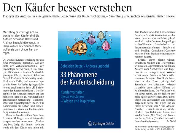 Lebensmittelzeitung: Artikel den Käufer besser verstehen